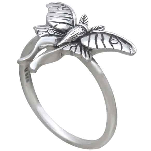 Luna Moth Ring