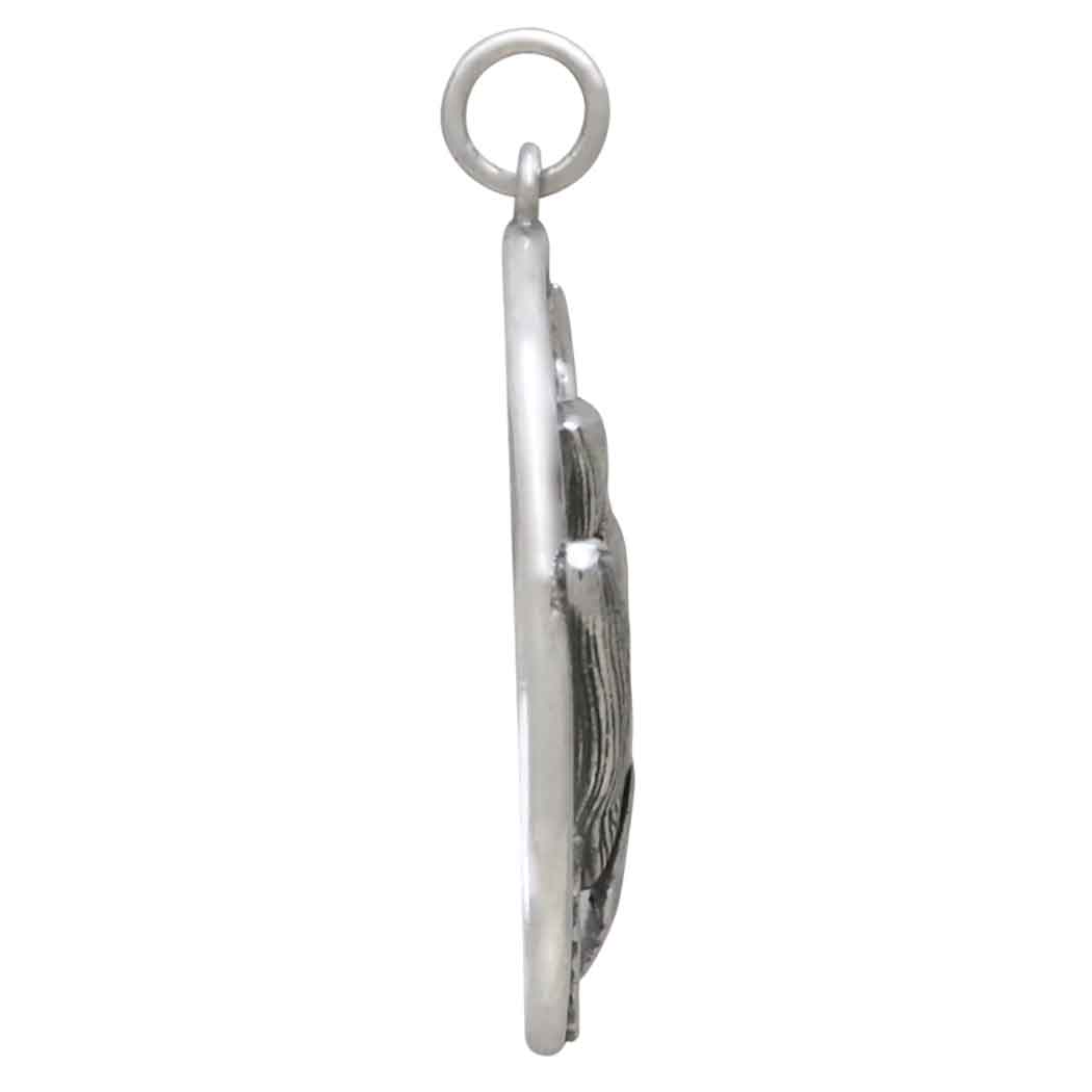 Sterling Silver Mama and Baby Whale Pendant