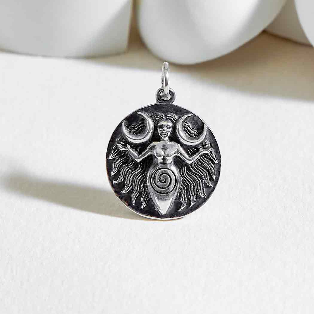 アクセサリー CALEE MOON ROLL SILVER PIERCE Sterling Silver Horn Moon Necklace - Etsy