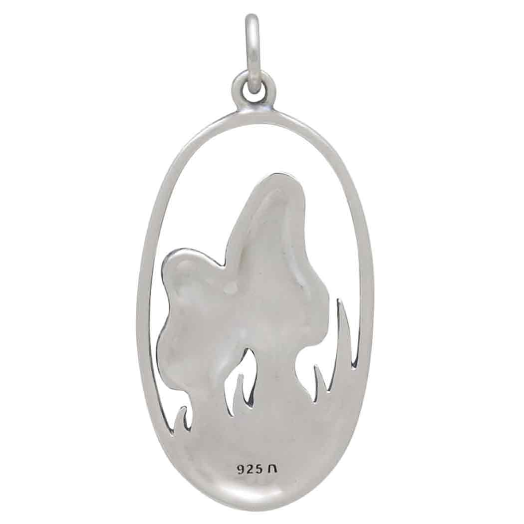 Sterling Silver Morel Mushroom Pendant - Tia Tynette Designs