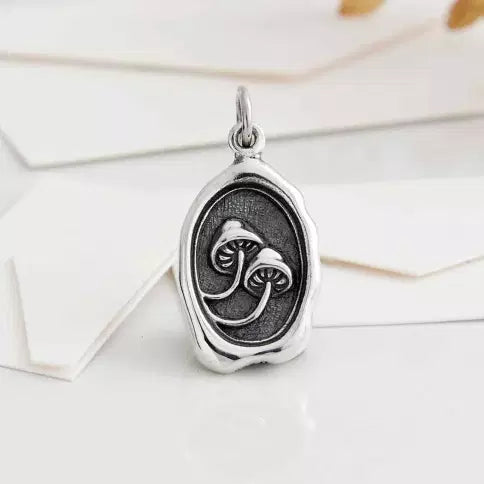 Sterling Silver Mushroom Wax Seal