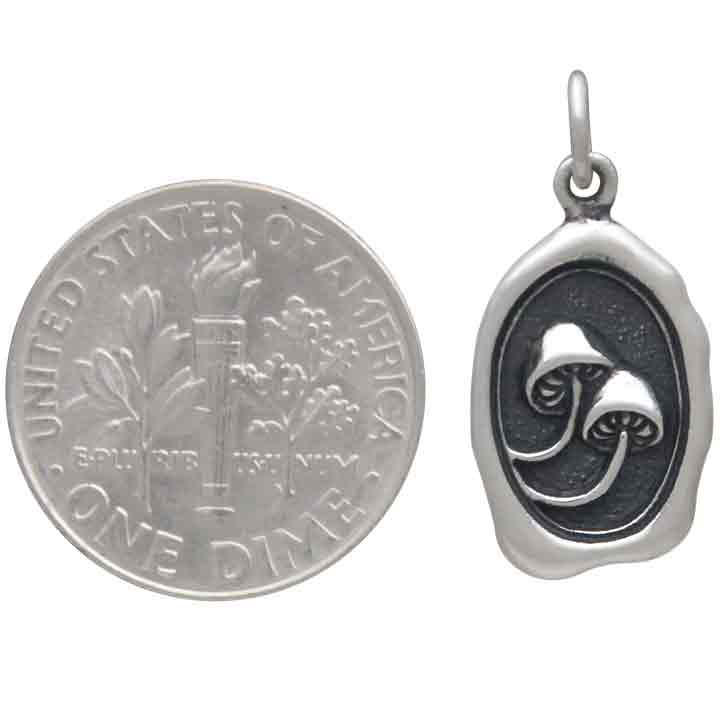 Sterling Silver Mushroom Wax Seal