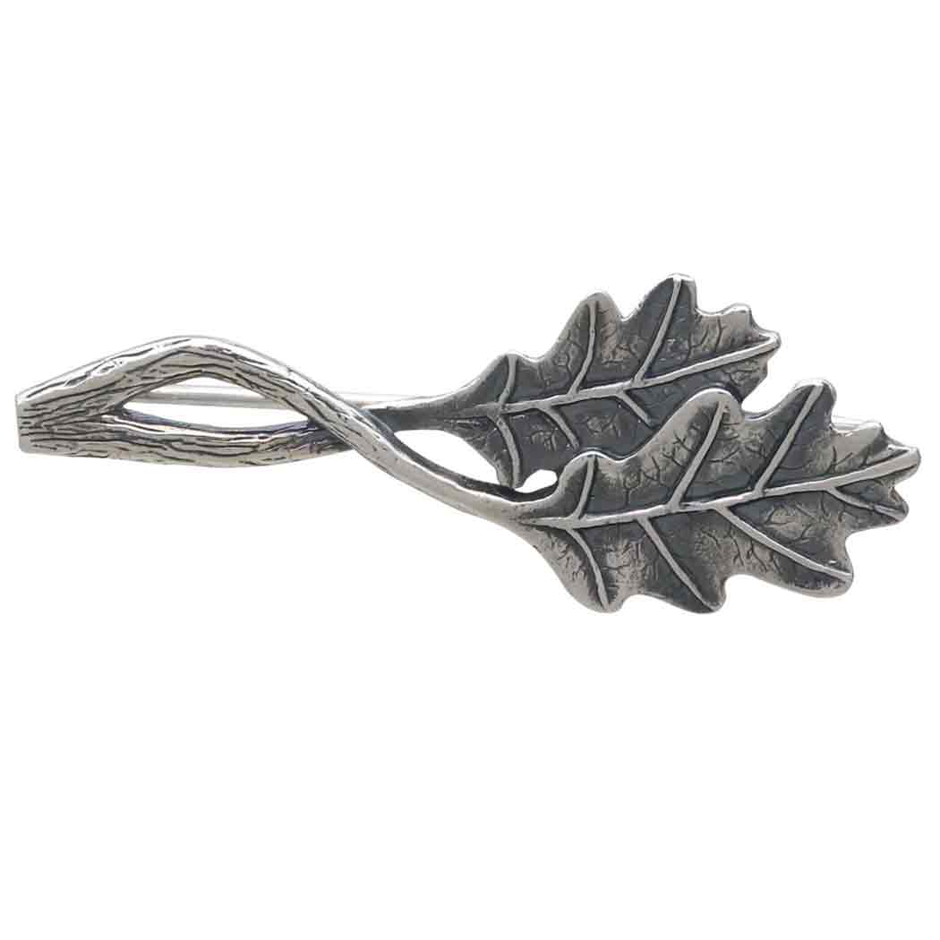 Sterling Silver Oak Leaf Brooch