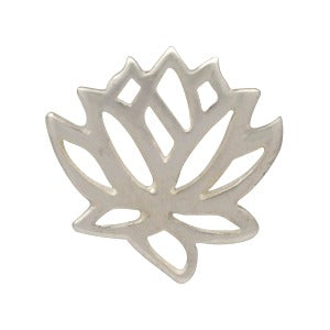 Openwork Lotus Stud Earrings