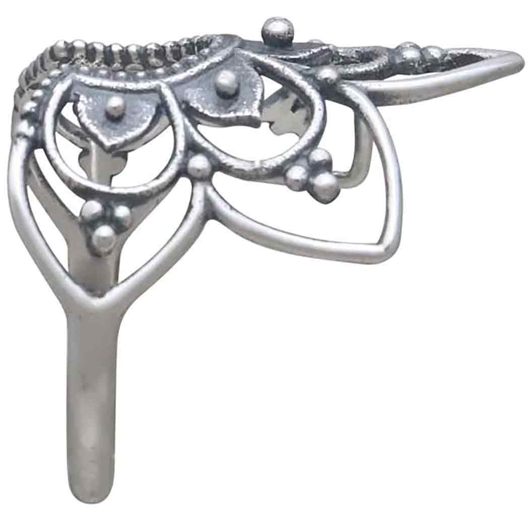 Sterling Silver Openwork Mandala Ring