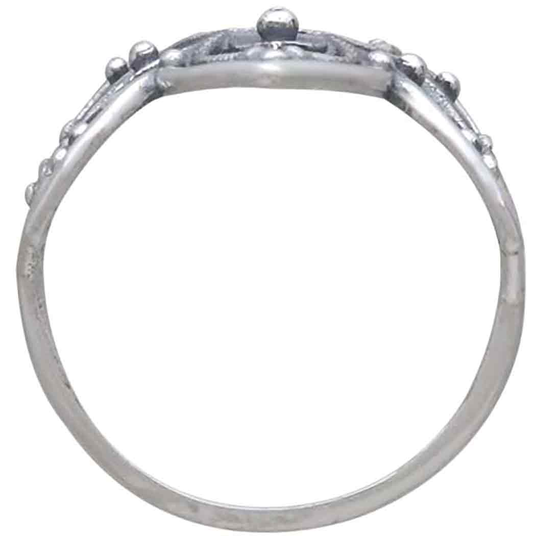 Sterling Silver Openwork Mandala Ring