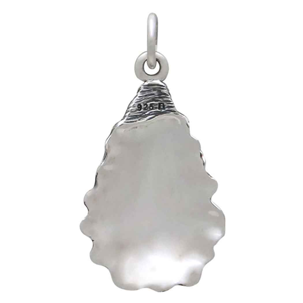 Sterling Silver Oyster Shell Charm - Poppies Beads N' More