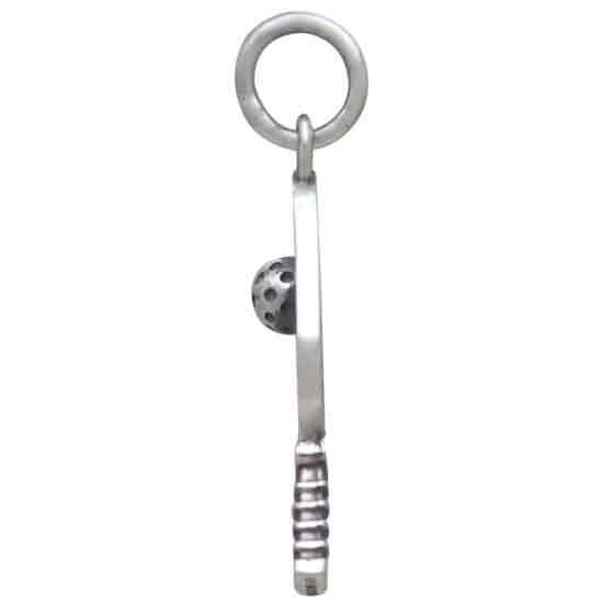 Sterling Silver Pickleball Paddle and Ball Charm