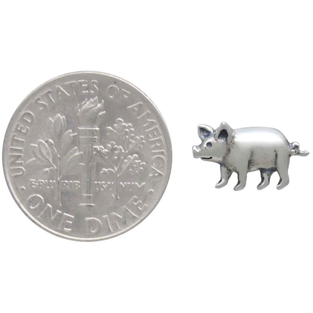 Sterling Silver Piggie Post Earrings