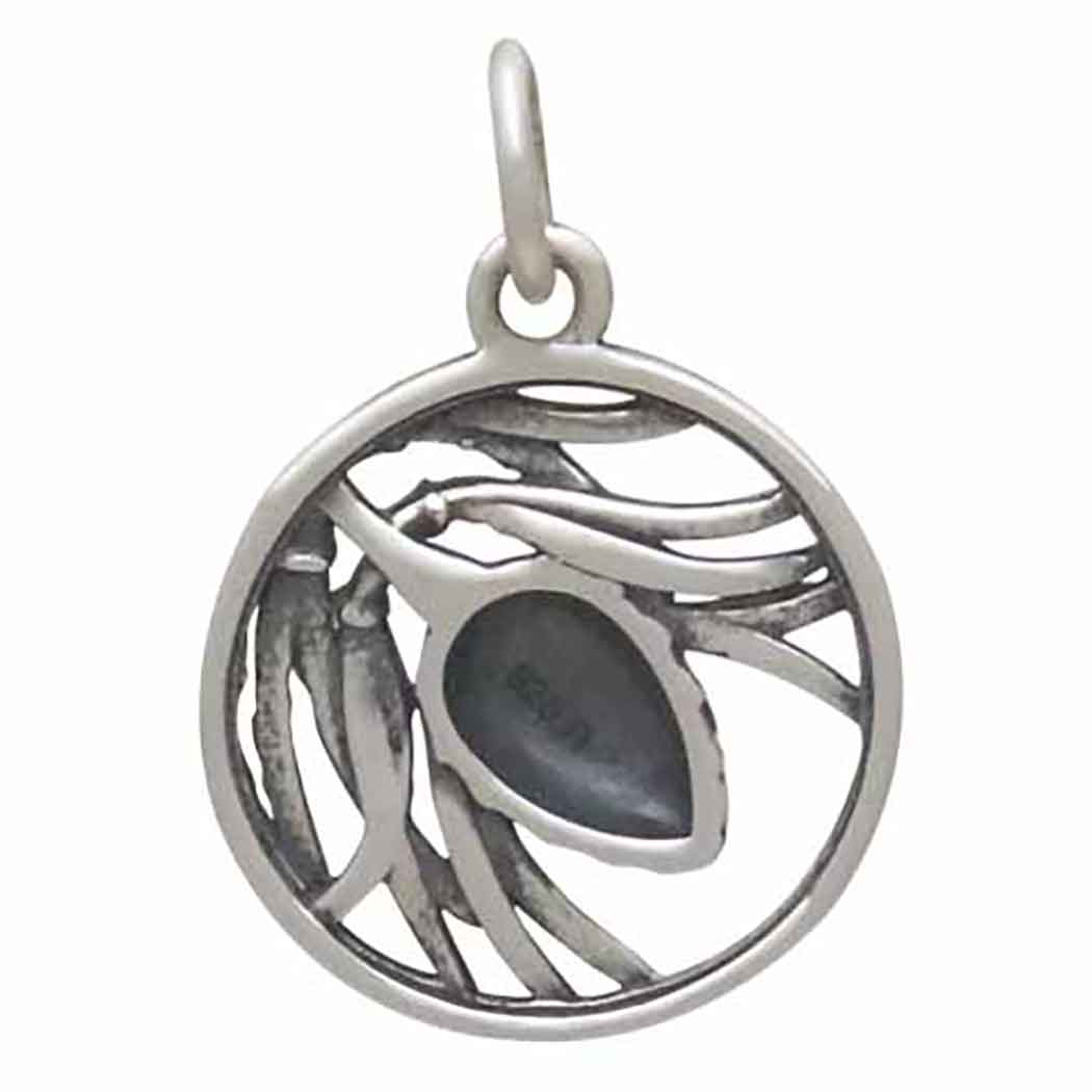 Sterling Silver Pineneedle and Pinecone Charm - Tia Tynette Designs