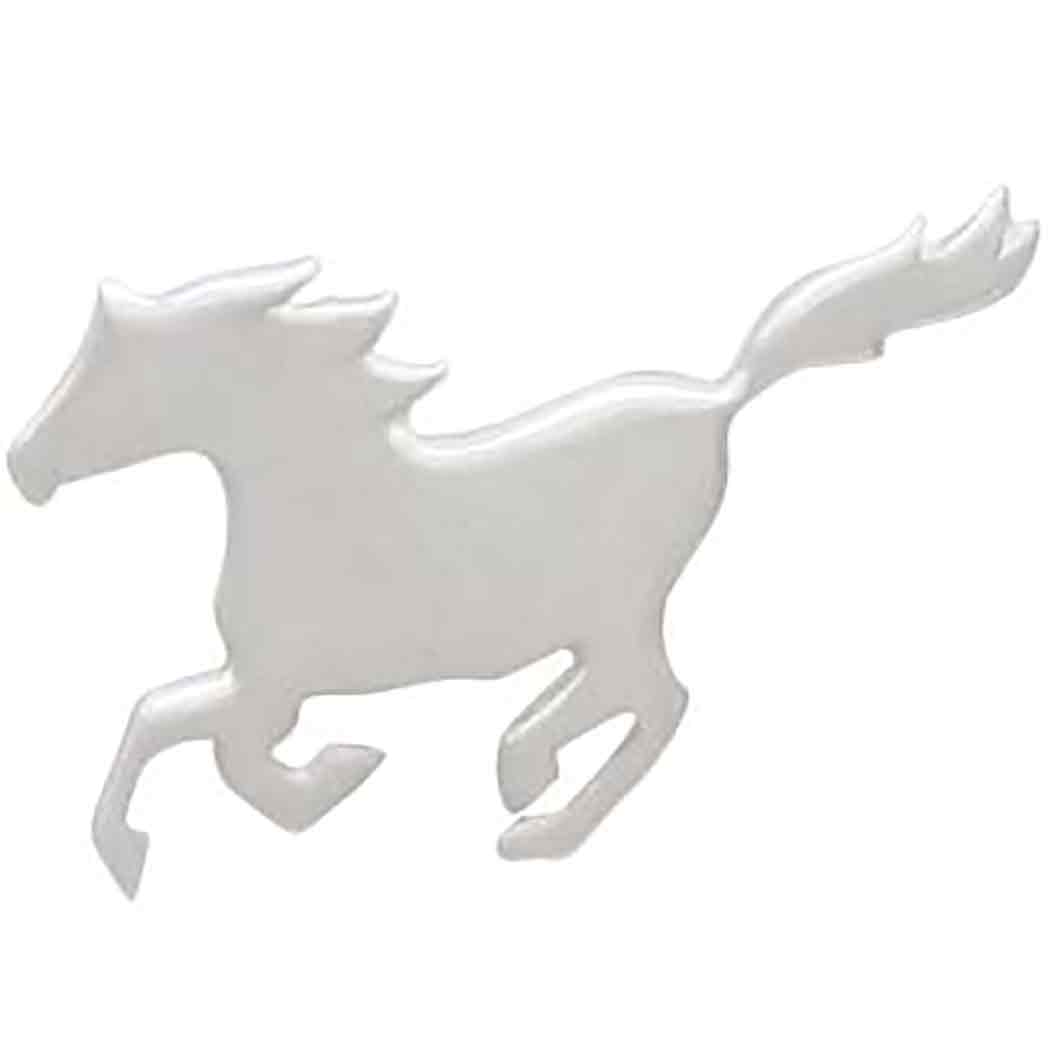 Sterling Silver Running Horse Post Earrings - Poppies Jewelry