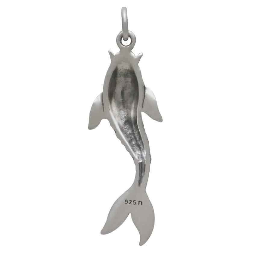 Sterling Silver Single Koi Charm - Poppies Jewelry