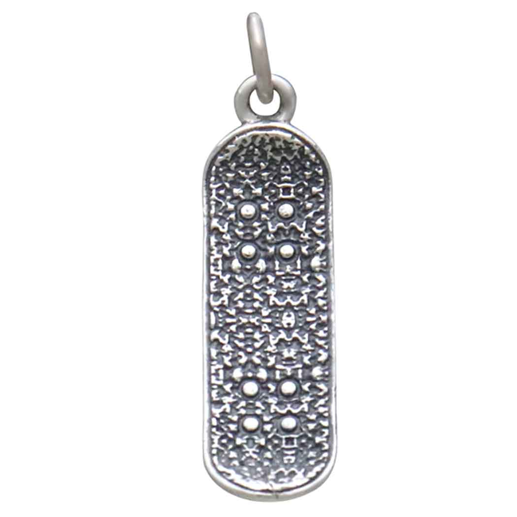 Sterling Silver Skateboard Charm - Tia Tynette Designs