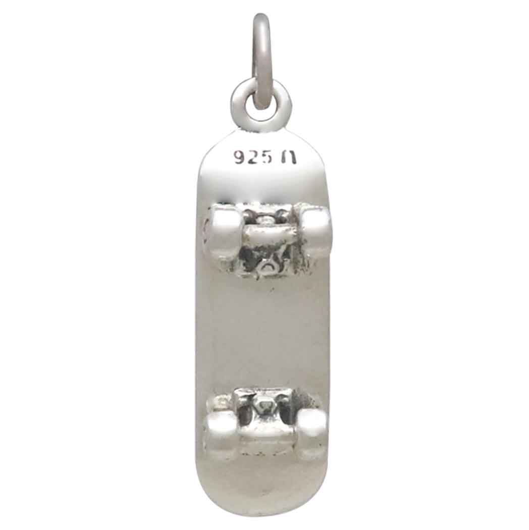 Sterling Silver Skateboard Charm - Tia Tynette Designs