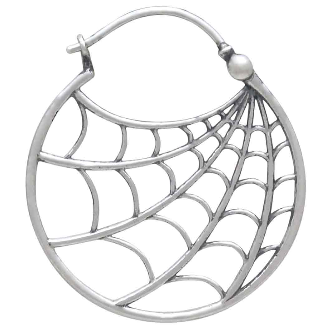 Spiderweb Hoop Earrings