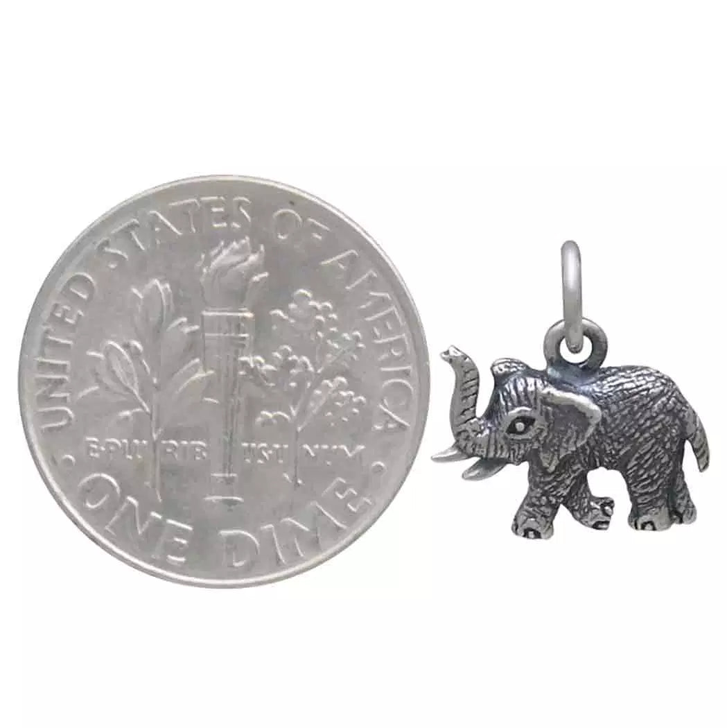 Sterling Silver Tiny Elephant Charm