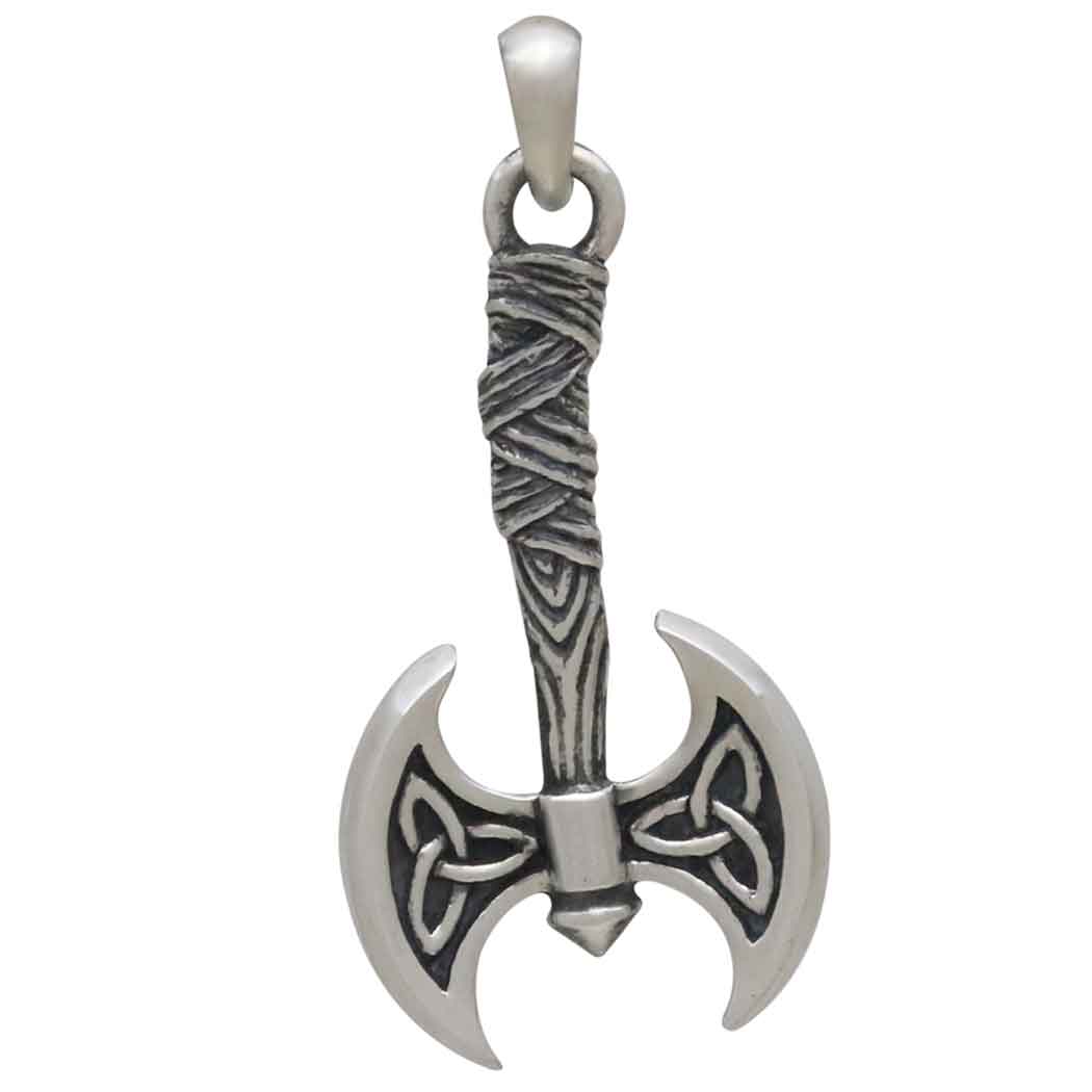 Sterling Silver Viking Axe Pendant - Tia Tynette Designs