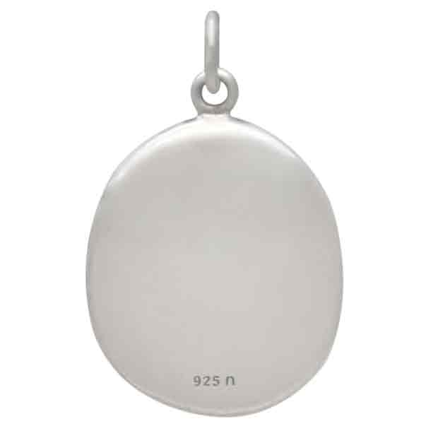 Sterling Silver Wax Seal Forget Me Not Charm - Tia Tynette Designs
