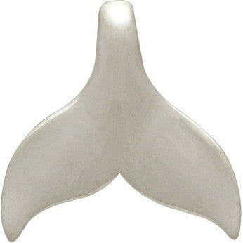 Sterling Silver Whale Tail Charm