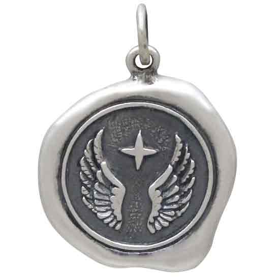 Sterling Silver Wings Wax Seal