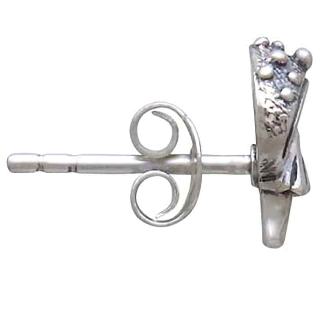 Sterling Silver Agaric Mushroom Post Earrings - Poppies Jewelry
