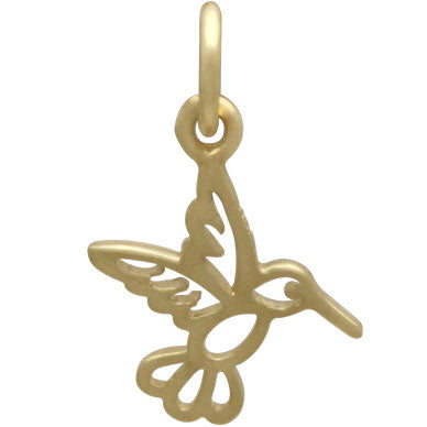 Tiny Hummingbird Charm - Poppies Beads n' More
