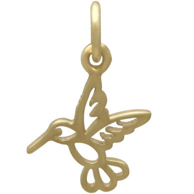 Tiny Hummingbird Charm - Poppies Beads n' More
