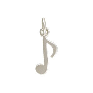 Sterling Silver Musical Note Charm - Poppies Beads n' More