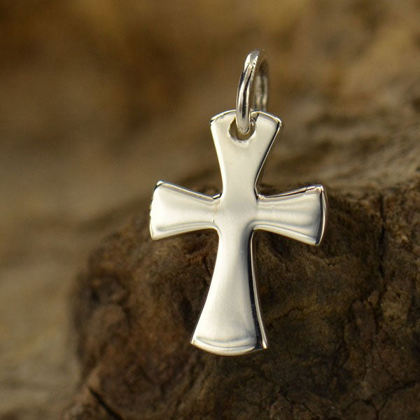 Sterling Silver Celtic Cross Charm - Poppies Beads n' More