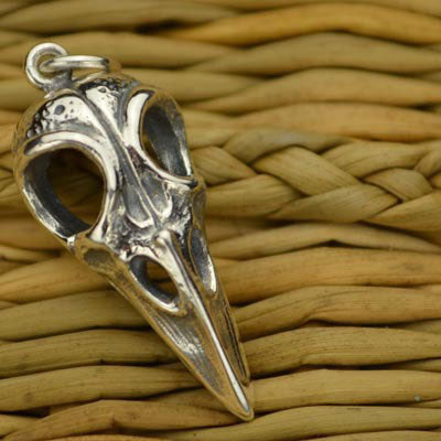 Bird Skull Charm - Poppies Beads n' More