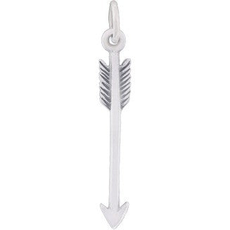 Sterling Silver Arrow Charm - Poppies Beads n' More