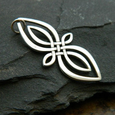 Sterling Silver Celtic Knot Infinity Charm - Poppies Beads n' More