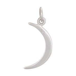 Crescent Moon Charm - Poppies Beads n' More