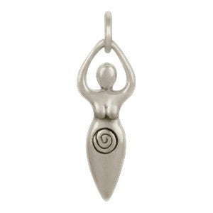 Fertility Goddess - Moon Goddess Charm - Poppies Beads n' More