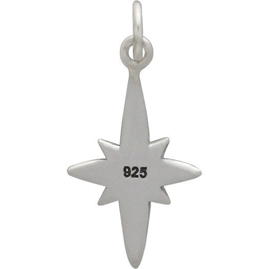 North Star Compass Charm - Poppies Beads n' More