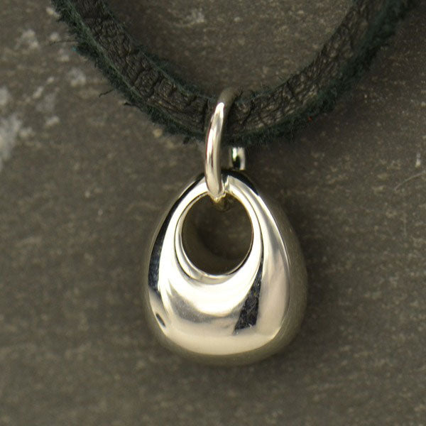 Sterling Silver Teardrop Nugget Dangle - Poppies Beads n' More