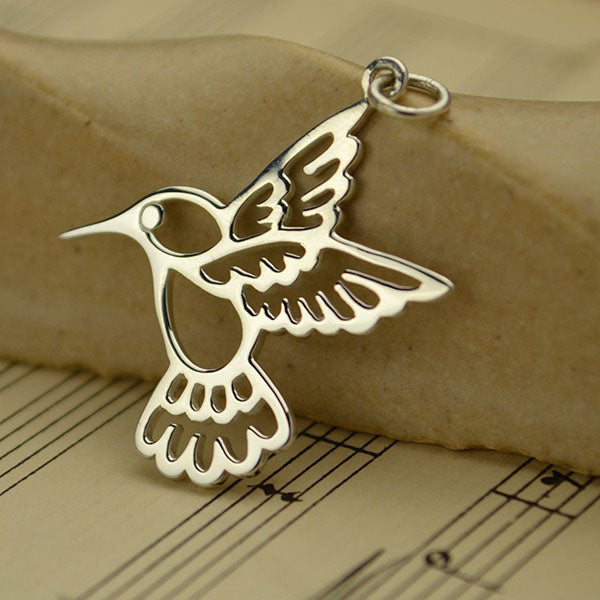 Hummingbird Charm - Poppies Beads n' More