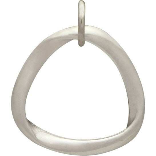 Sterling Silver Mobius Strip Link - Poppies Beads n' More