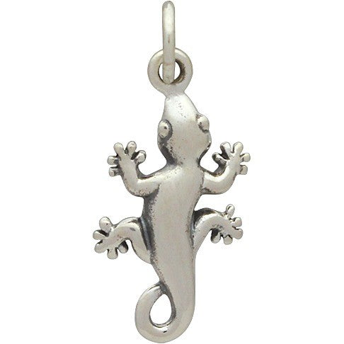 Sterling Silver Gecko Charm - Poppies Beads n' More