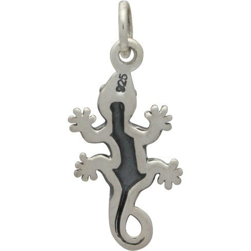 Sterling Silver Gecko Charm - Poppies Beads n' More