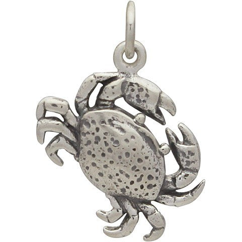 Sterling Silver Crab Charm - Poppies Beads n' More