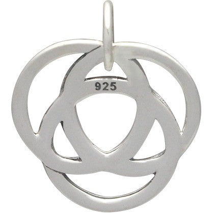 Sterling Silver Infinite Circles Love Knot Charm - Poppies Beads n' More