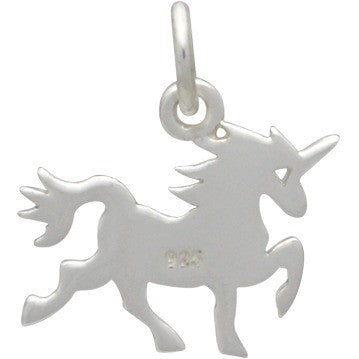 Unicorn Charm - Flat - Poppies Beads n' More