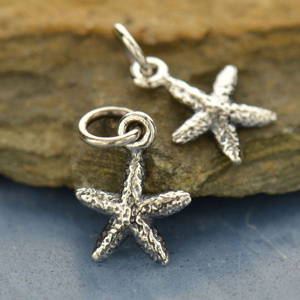 Textured Starfish Charm - Poppies Beads n' More