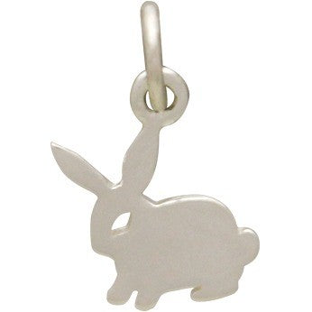 Sterling Silver Bunny Charm - Poppies Beads n' More