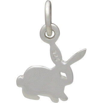 Sterling Silver Bunny Charm - Poppies Beads n' More