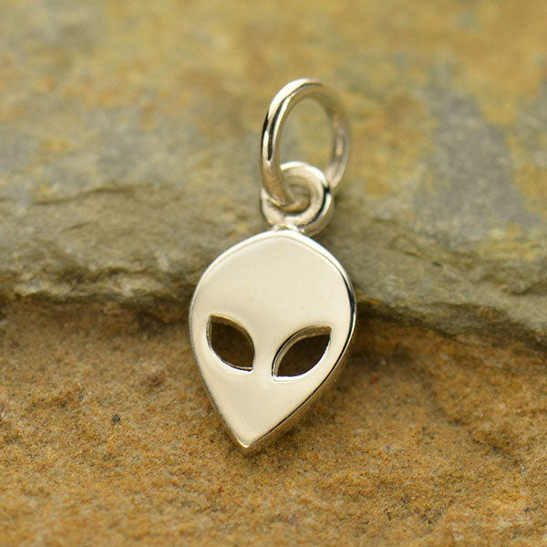 Sterling Silver Alien Charm - Poppies Beads n' More