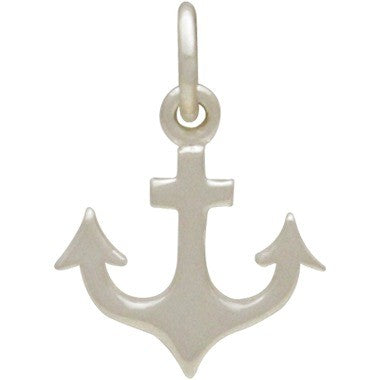 Flat Plate Anchor Charm - Poppies Beads n' More