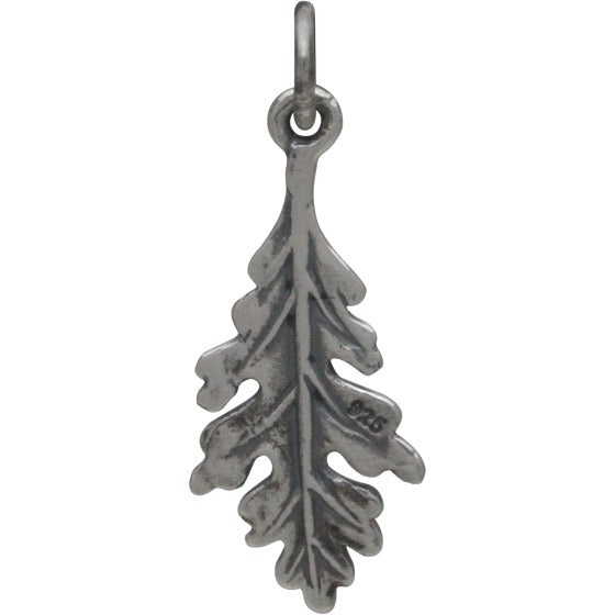 Sterling Silver Oak Leaf Charm - Poppies Beads n' More