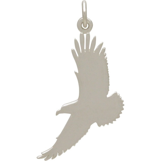 Silver Eagle Charm - Poppies Beads n' More